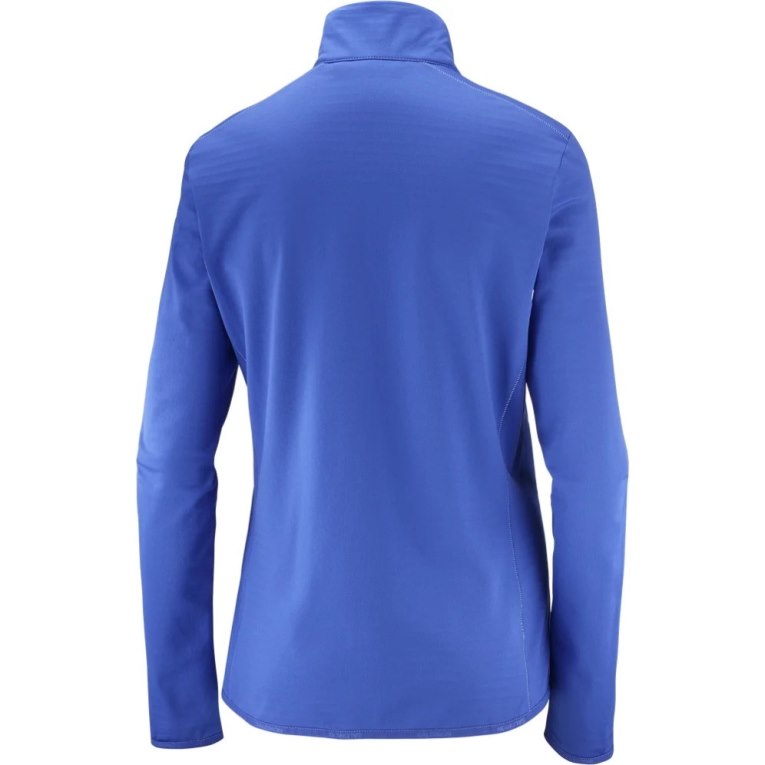 Chaquetas Salomon Essential Lightwarm Full Zip Mujer Azules | MX HOIX485